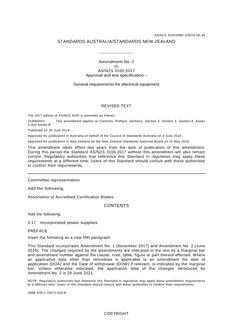AS/NZS 3100:2017 Amd 2:2019