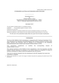 AS/NZS 60335.2.3:2012 AMD 1:2016