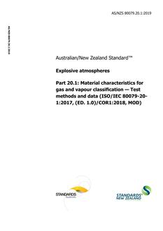 AS/NZS 80079.20.1:2019 AS/NZS 80079.20.1:2019