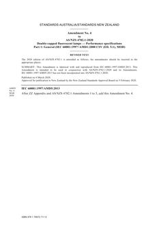 AS/NZS 4782.1:2020 Amd 4:2020