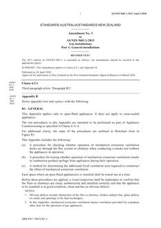 AS/NZS 5601.1:2013 Amd 3:2020