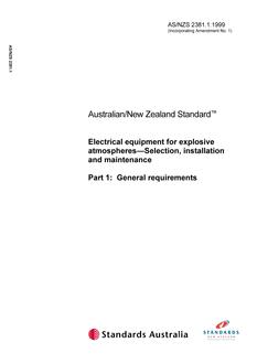 AS/NZS 2381.1:1999 (Special ED.) AS/NZS 2381.1:1999 (Special ED.)
