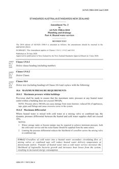 AS/NZS 3500.4:2018 Amd 2:2020 AS/NZS 3500.4:2018 Amd 2:2020