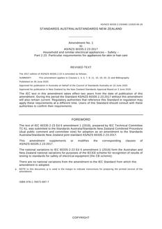 AS/NZS 60335.2.23:2017 Amd 1:2020