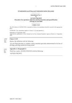 AS/NZS 4760:2019 Amd 1:2020