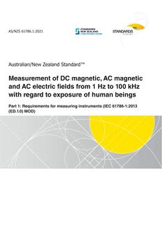AS/NZS 61786.1:2021 AS/NZS 61786.1:2021