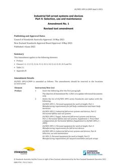 AS/NZS 1891.4:2009 Amd 1:2021 AS/NZS 1891.4:2009 Amd 1:2021