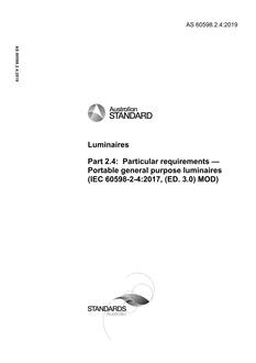 AS 60598.2.4:2019 AS 60598.2.4:2019