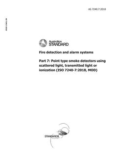 AS 7240.7:2018 AS 7240.7:2018