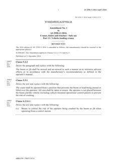 AS 2550.11:2016 Amd 1:2018 AS 2550.11:2016 Amd 1:2018