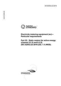 AS 62053.22:2018 AS 62053.22:2018