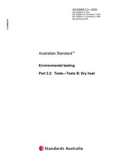 AS 60068.2.2-2003 AS 60068.2.2-2003