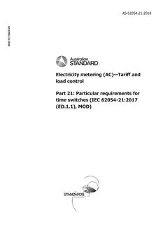 AS 62054.21:2018 AS 62054.21:2018