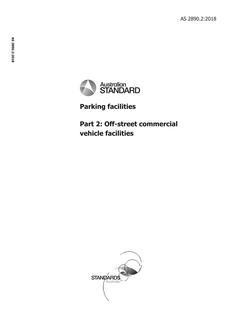 AS 2890.2:2018 AS 2890.2:2018