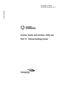 AS 2550.11:2016 AS 2550.11:2016