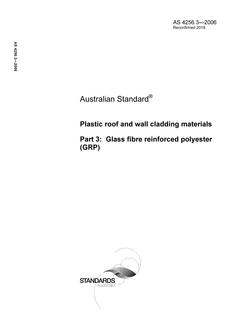 AS 4256.3-2006 AS 4256.3-2006