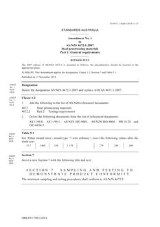 AS 4672.1-2007 Amd 1:2018 AS 4672.1-2007 Amd 1:2018