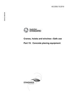 AS 2550.15:2019 AS 2550.15:2019