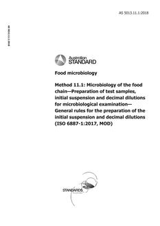 AS 5013.11.1:2018 AS 5013.11.1:2018