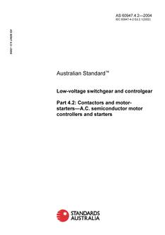 AS 60947.4.2-2004 AS 60947.4.2-2004