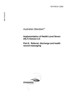 AS 4700.6-2006 AS 4700.6-2006