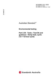AS 60068.2.30-2003 AS 60068.2.30-2003