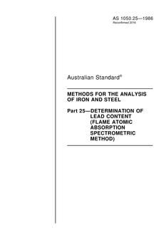 AS 1050.25-1986 AS 1050.25-1986