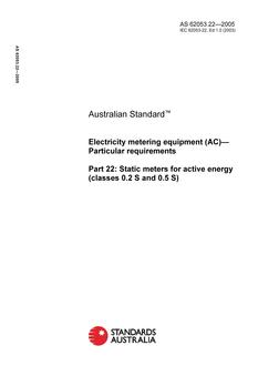 AS 62053.22-2005 AS 62053.22-2005