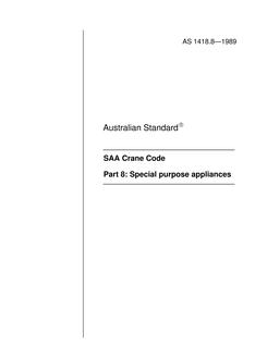 AS 1418.8-1989 AS 1418.8-1989