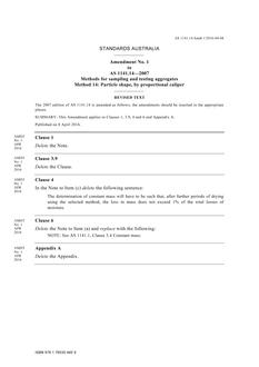 AS 1141.14-2007 Amd 1:2016