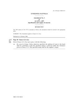 AS 1379-1997 AMDT 1 AS 1379-1997 AMDT 1