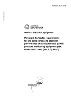 AS 60601.2.23:2018 AS 60601.2.23:2018