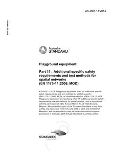 AS 4685.11:2014 AS 4685.11:2014