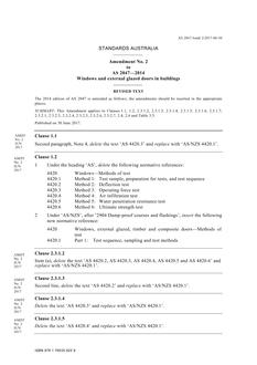 AS 2047:2014 Amd 2:2017