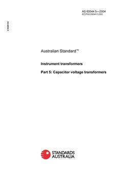 AS 60044.5-2004 AS 60044.5-2004