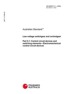 AS 60947.5.1-2004 AS 60947.5.1-2004