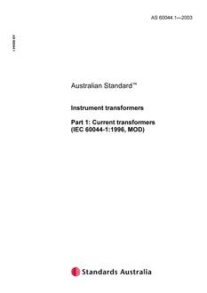 AS 60044.1-2003 AS 60044.1-2003