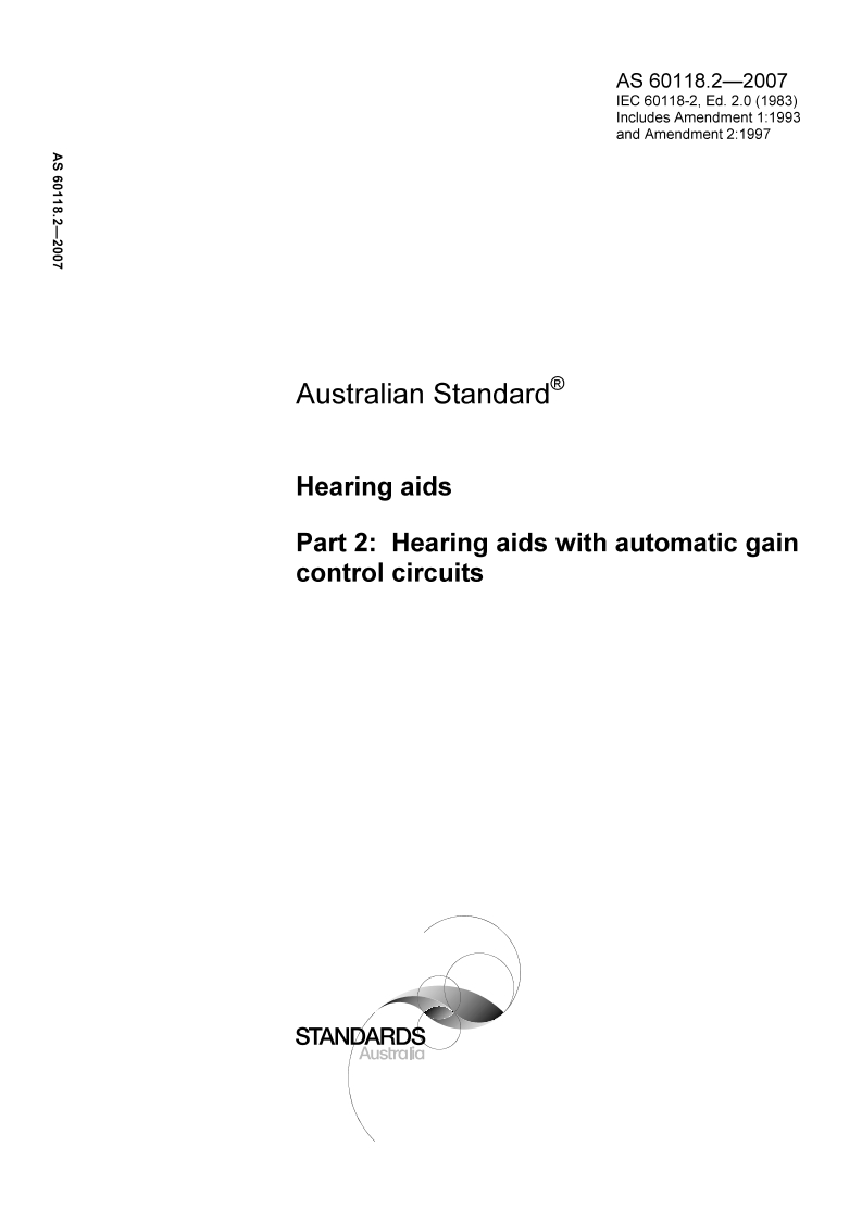 AS 60118.2-2007 AS 60118.2-2007