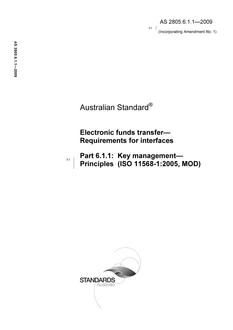 AS 2805.6.1.1-2009