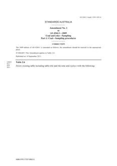 AS 4264.1-2009 AMDT 1 AS 4264.1-2009 AMDT 1