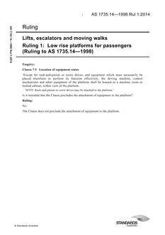 AS 1735.14-1998 Rul 1:2014