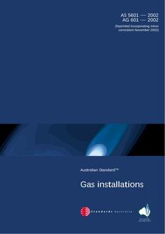 AS 5601-2002 (AG 601) AS 5601-2002 (AG 601)