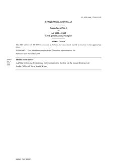 AS 8000-2003 AMDT 1 AS 8000-2003 AMDT 1