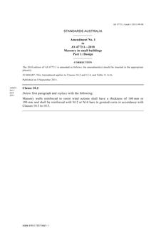 AS 4773.1-2010 AMDT 1 AS 4773.1-2010 AMDT 1