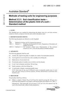 AS 1289.3.2.1-2009 AS 1289.3.2.1-2009