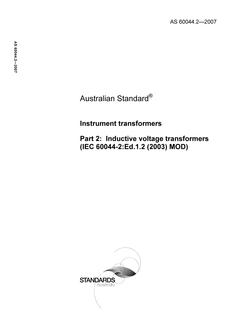 AS 60044.2-2007 AS 60044.2-2007
