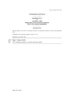 AS 1851.4-1992 AMDT 1