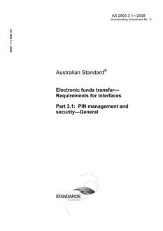 AS 2805.3.1-2008