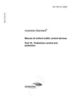 AS 1742.10-2009 AS 1742.10-2009