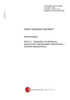 AS 61340.5.1(INT)-2001 AS 61340.5.1(INT)-2001